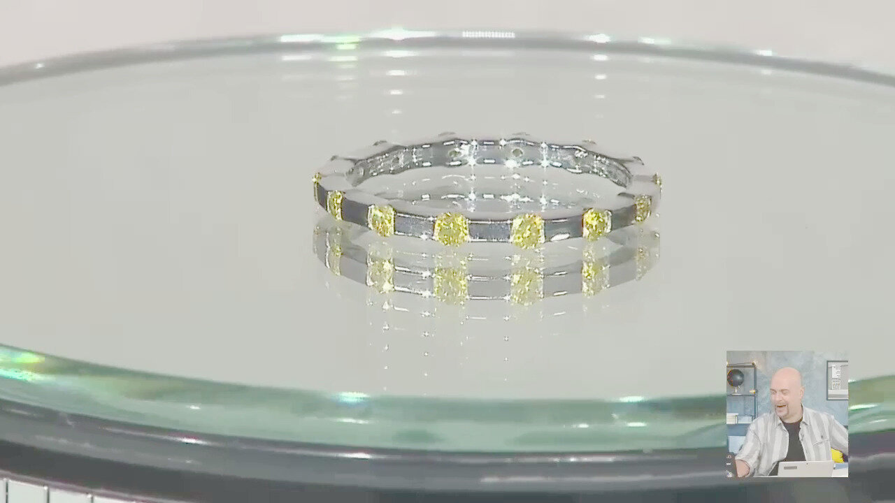 Video Anello in oro con Diamante Giallo I2 (de Melo)