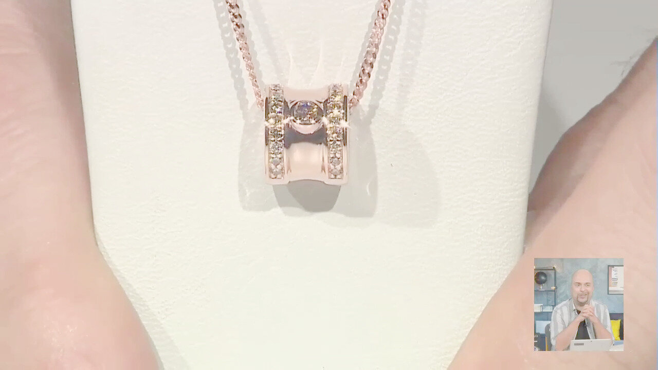 Video Ciondolo in oro con Diamante Rose de France SI1 di Argyle (Annette)