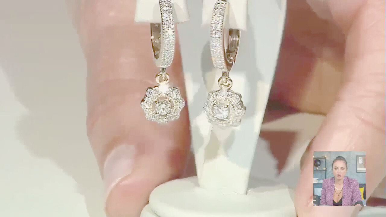 Video Orecchini in oro con Diamante SI1 (G) (Annette)