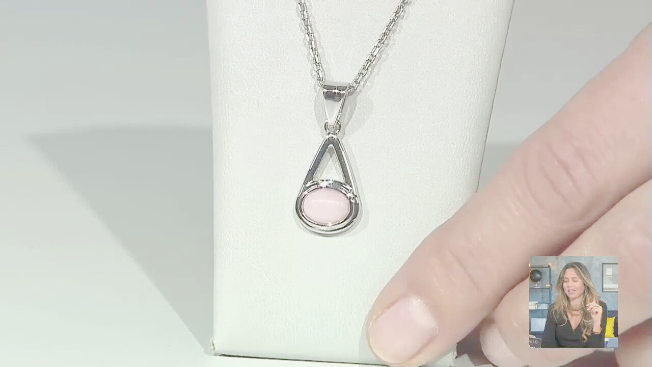 Video Ciondolo in argento con Opale Rosa