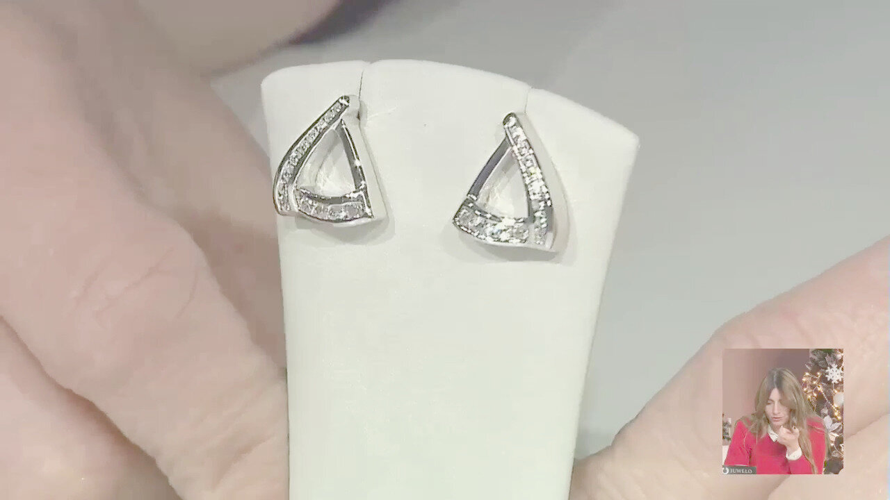 Video Orecchini in argento con Zircone