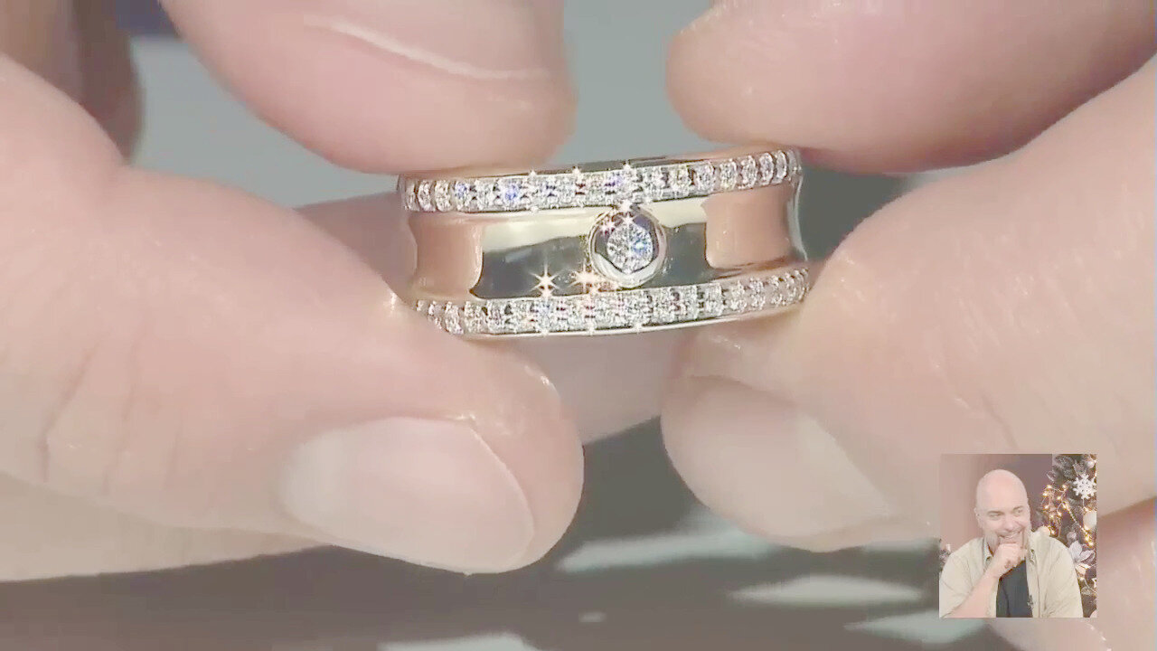 Video Anello in oro con Diamante SI1 (G) (Annette)