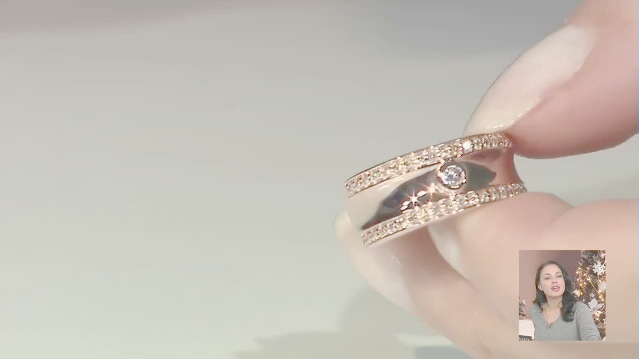Video Anello in oro con Diamante Rose de France SI1 di Argyle (Annette)