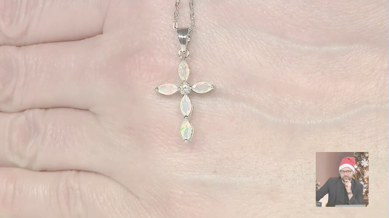 Video Ciondolo in argento con Opale di Welo
