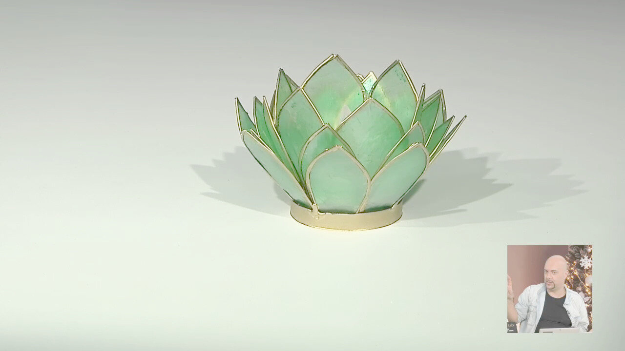 Video Accessorio in ottone con Conchiglia Capiz (Bali Barong)