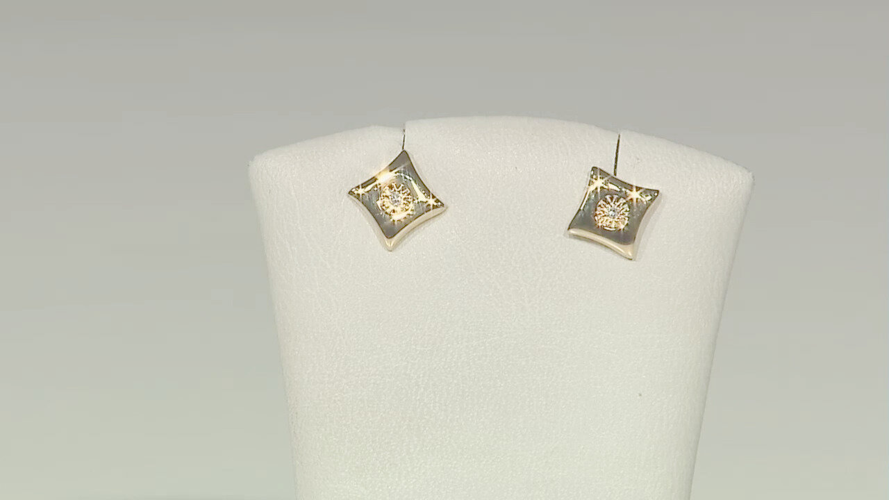 Video Orecchini in argento con Diamante SI2 (H)