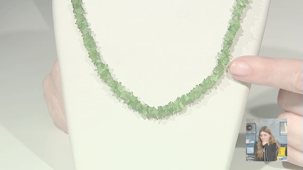 Video Collana in argento con Tsavorite