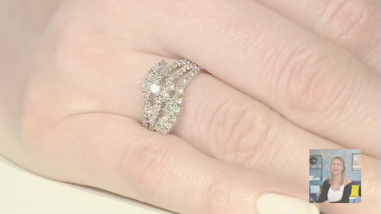 Video Anello in oro con Diamante SI1 (G) (Annette)