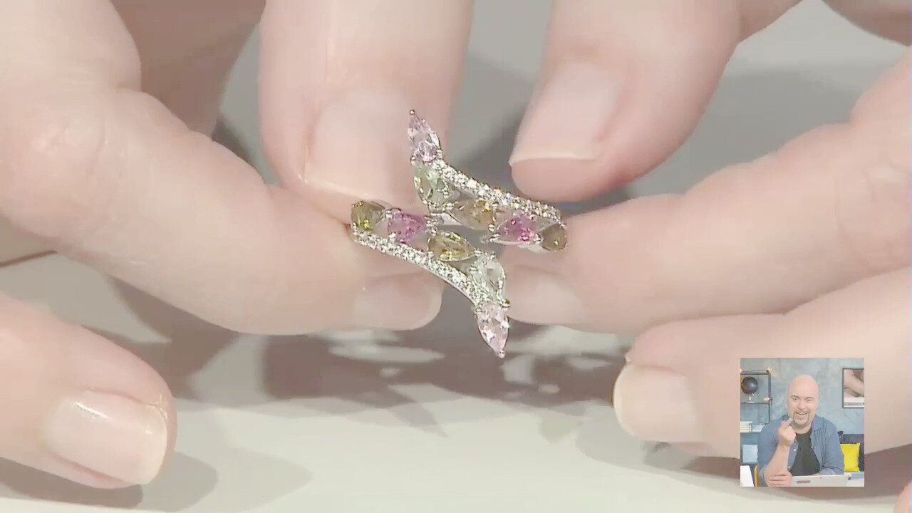 Video Anello in argento con Tormalina