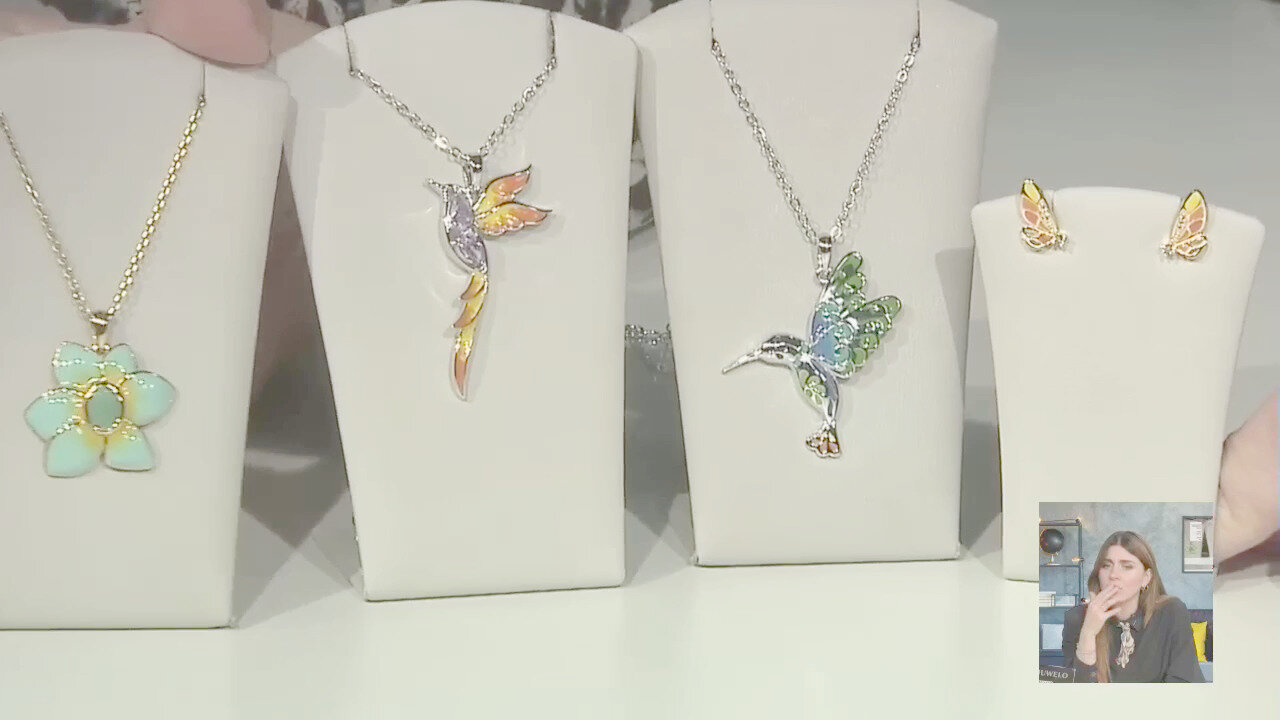 Video Orecchini in argento con Topazio Bianco