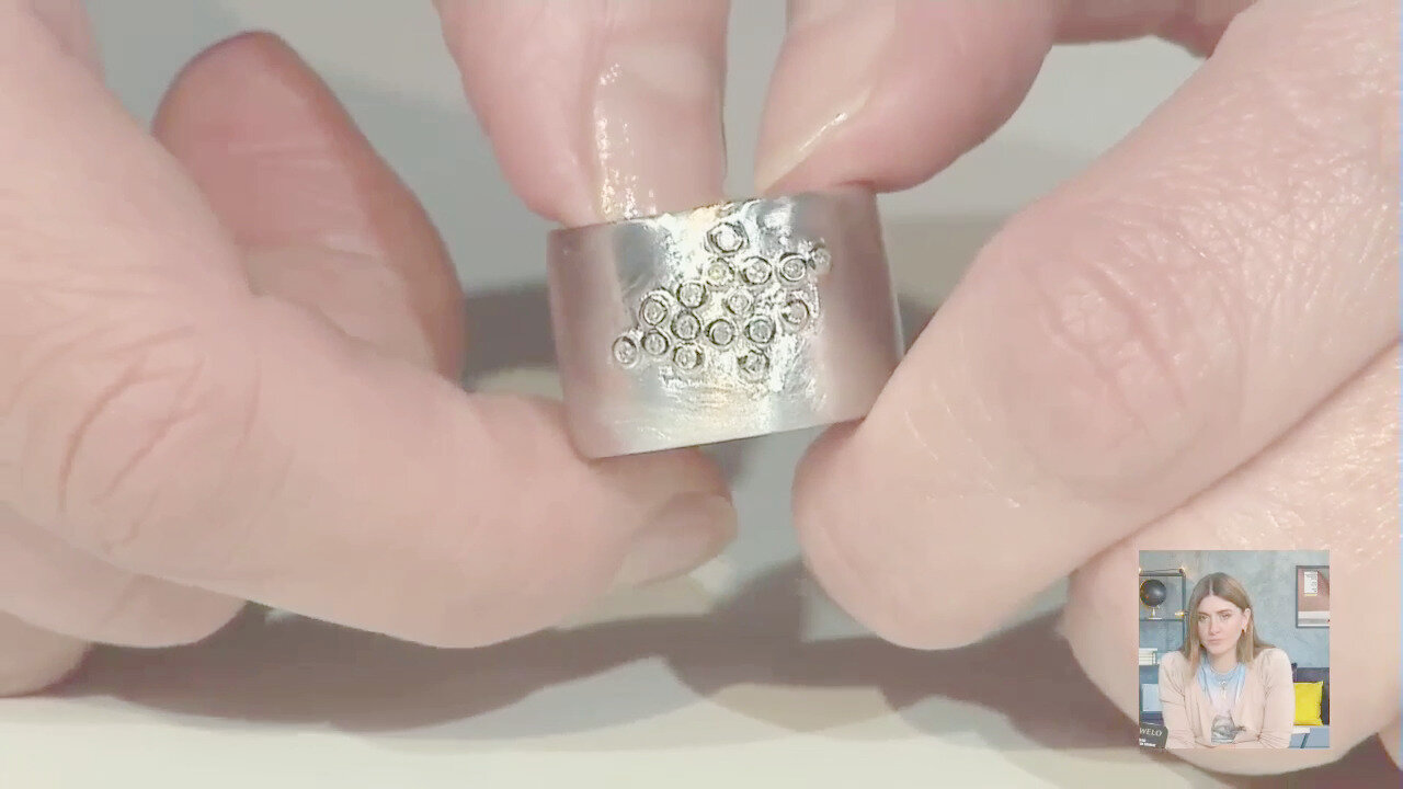 Video Anello in ottone con Diamante I3 (H) (Juwelo Style)