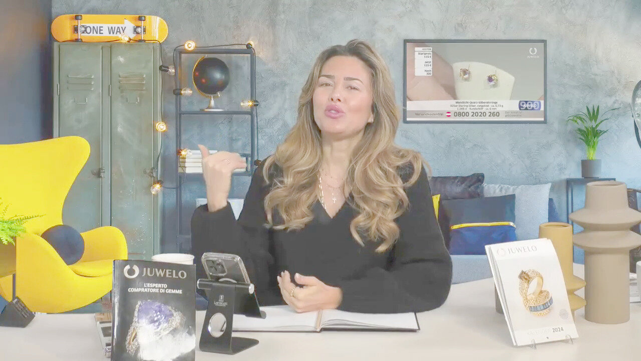 Video Orecchini in argento con Quarzo Moonlight