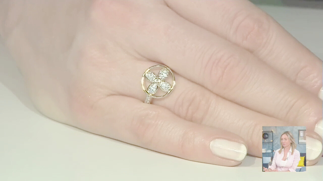 Video Anello in oro con Diamante SI1 (G) (Annette)