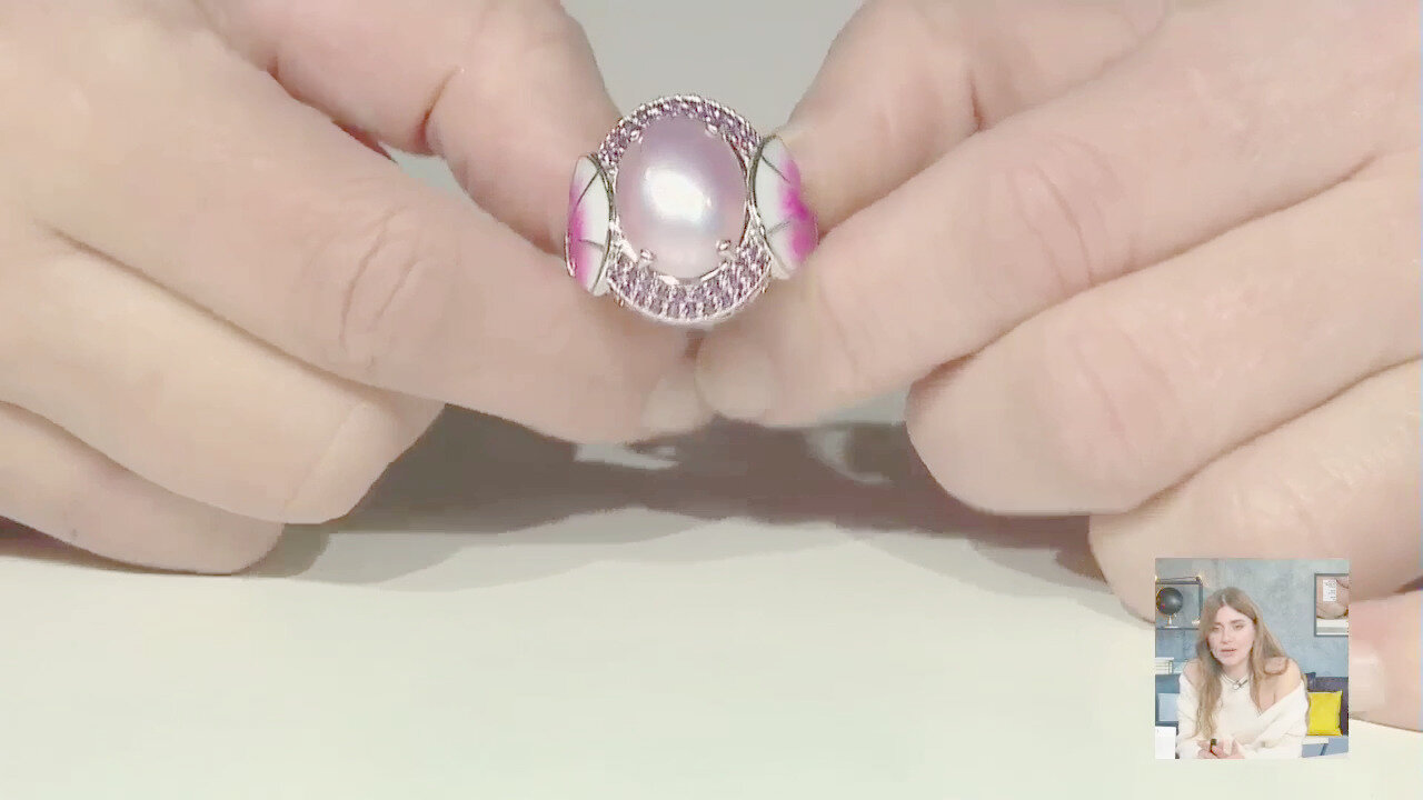 Video Anello in argento con Perla Mabe (Dallas Prince Designs)