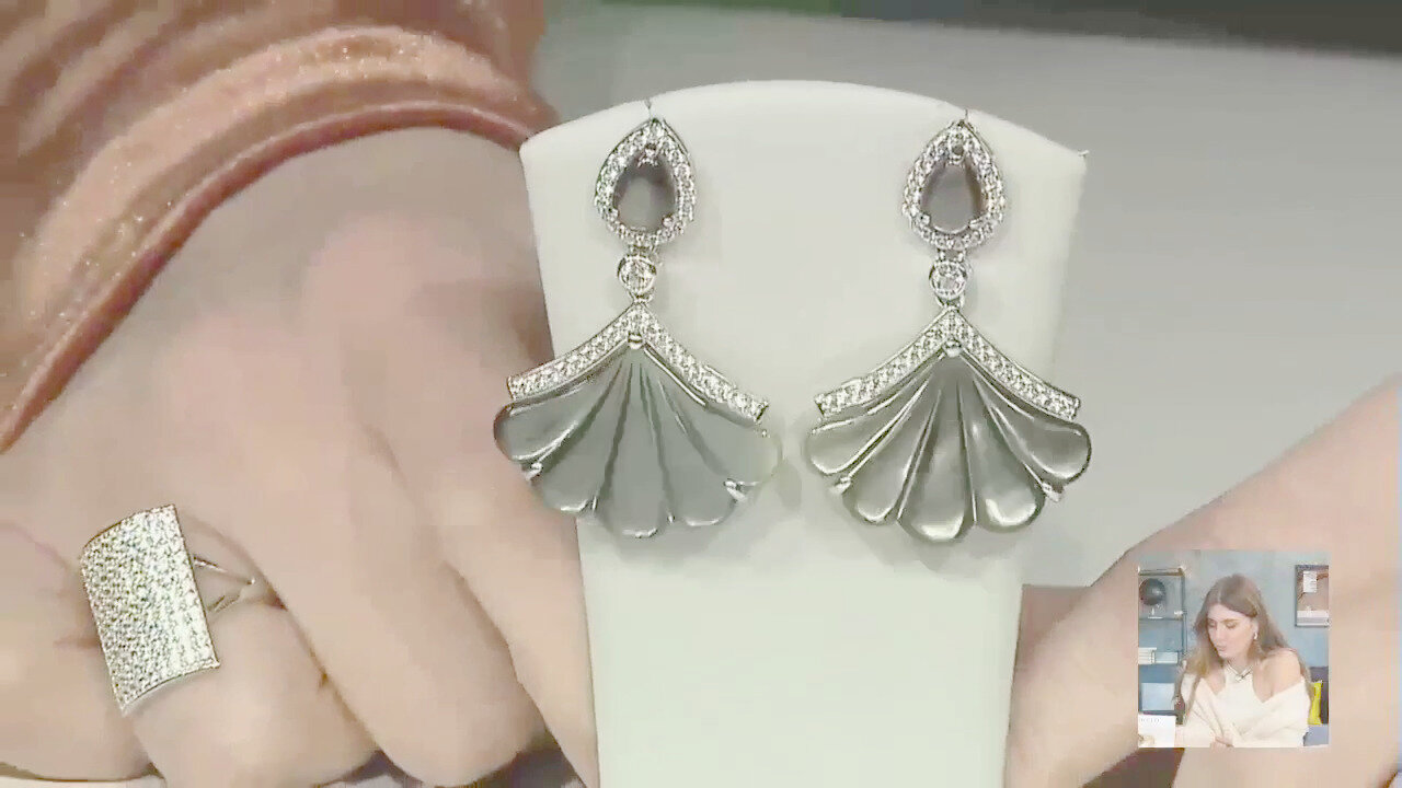 Video Orecchini in argento con Madreperla (Dallas Prince Designs)