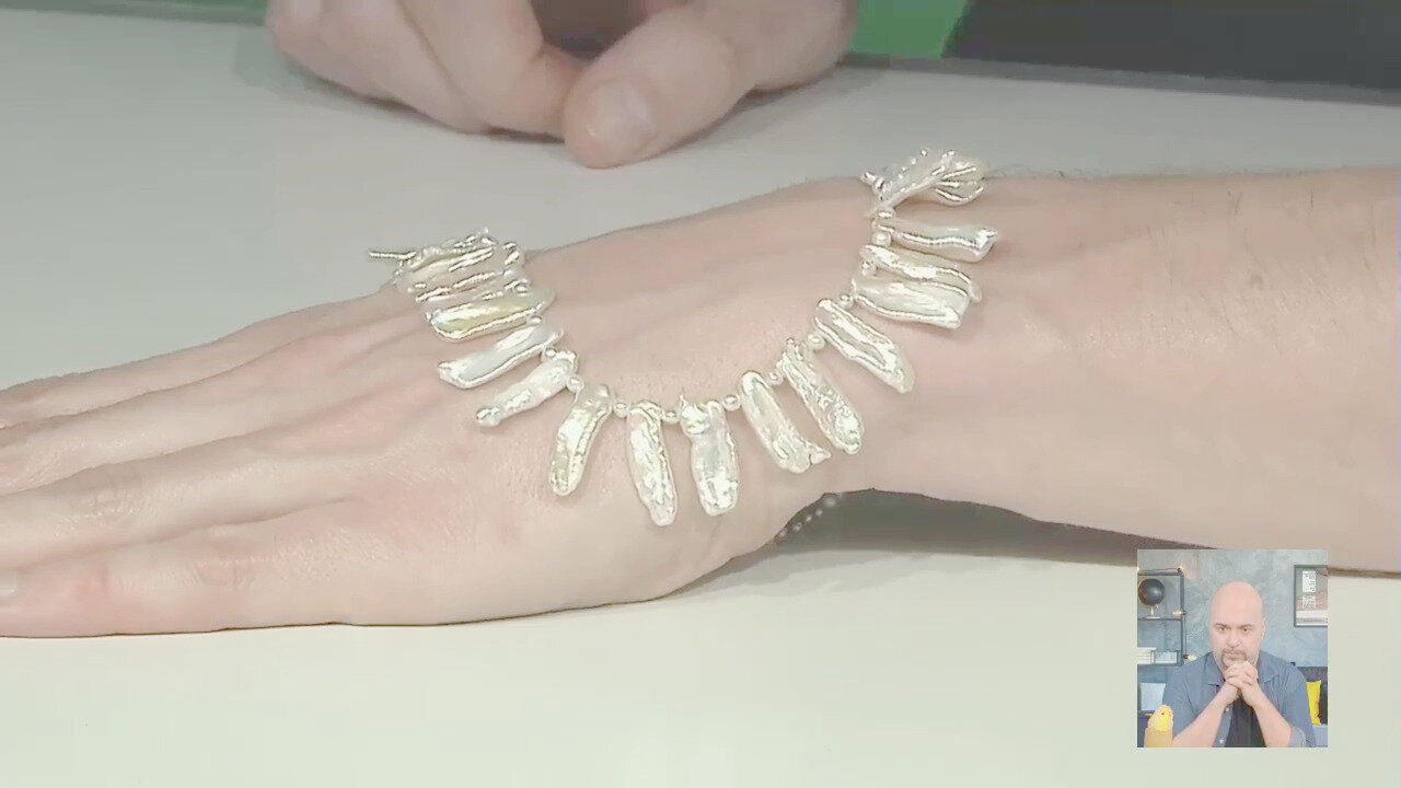 Video Collana in argento con Perla Keshi (TPC)