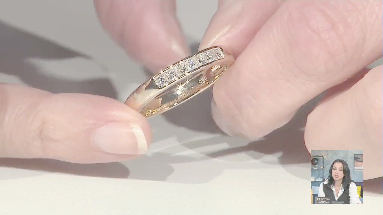 Video Anello in oro con Diamante SI2 (G)