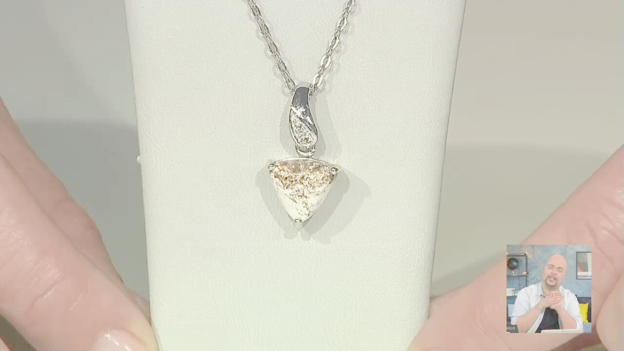Video Ciondolo in argento con Magnesite