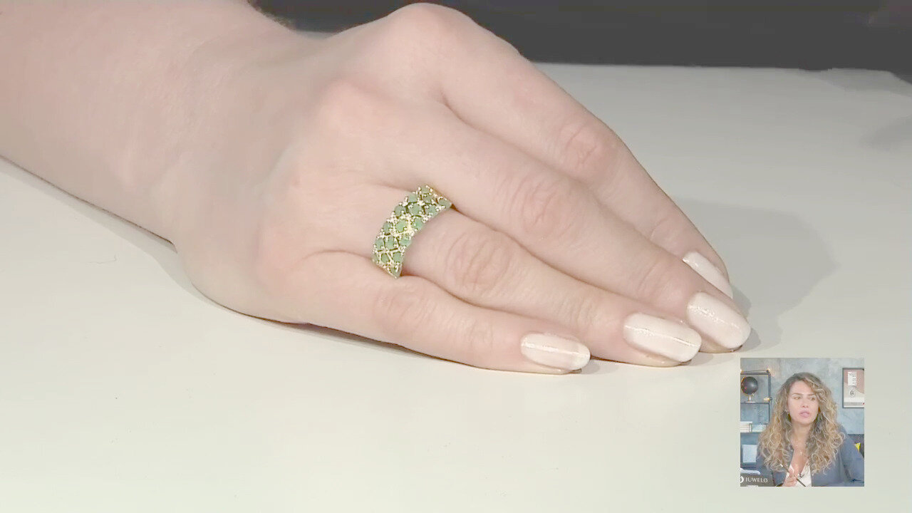 Video Anello in argento con Smeraldo Socoto