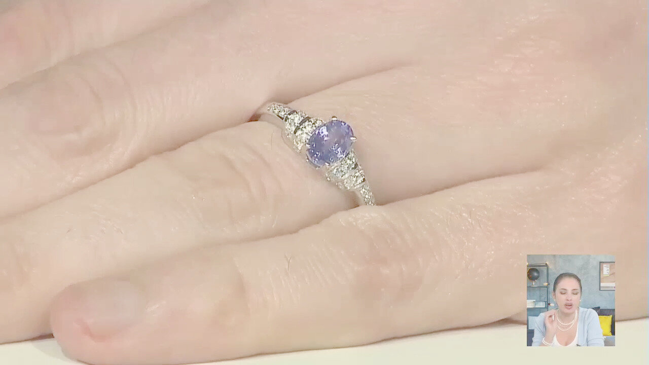 Video Anello in argento con Tanzanite