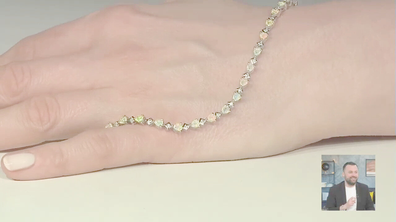 Video Bracciale in argento con Opale di Welo