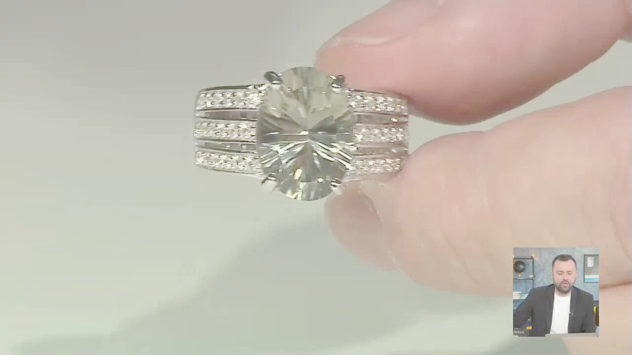 Video Anello in argento con Ametista Verde