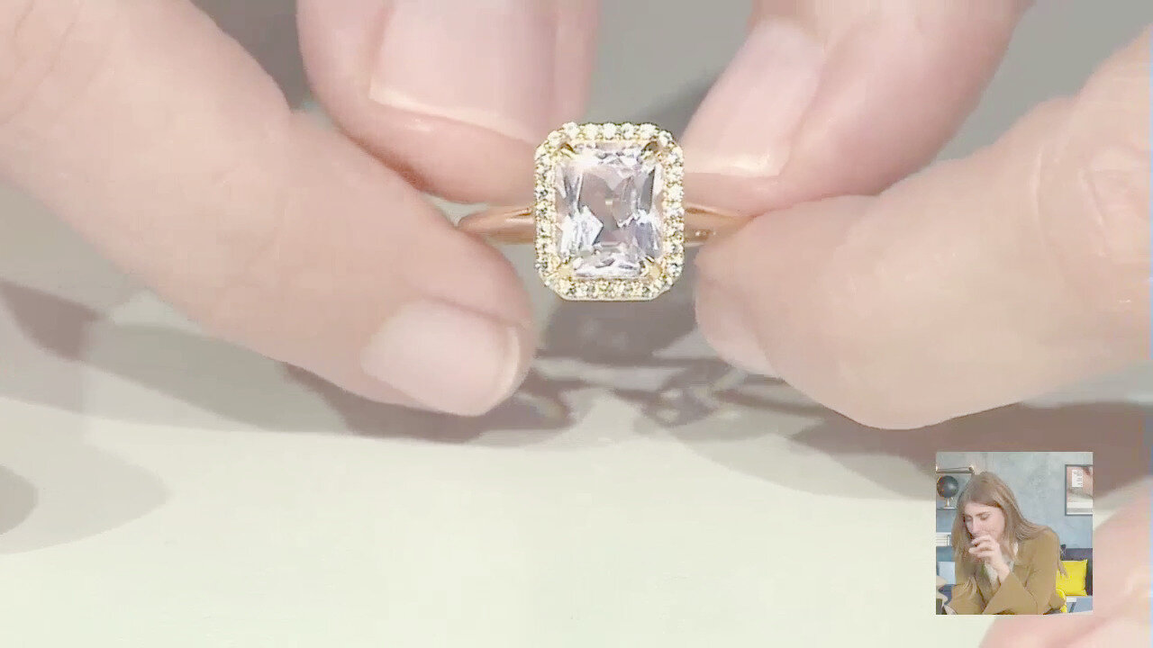 Video Anello in argento con Kunzite