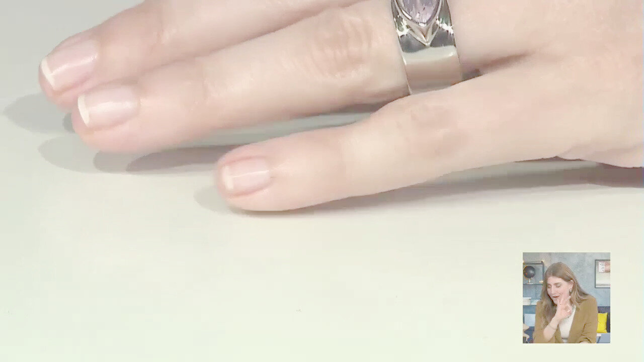 Video Anello in argento con Kunzite