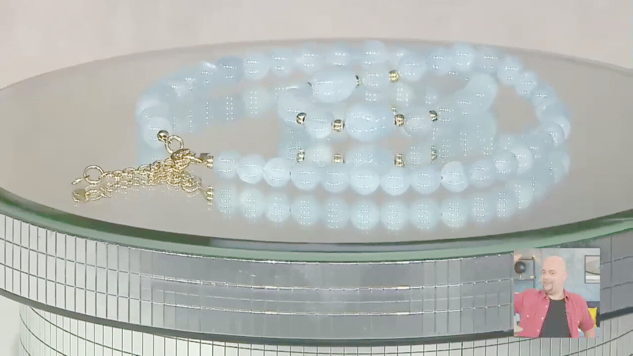 Video Collana in argento con Acquamarina Brasiliana