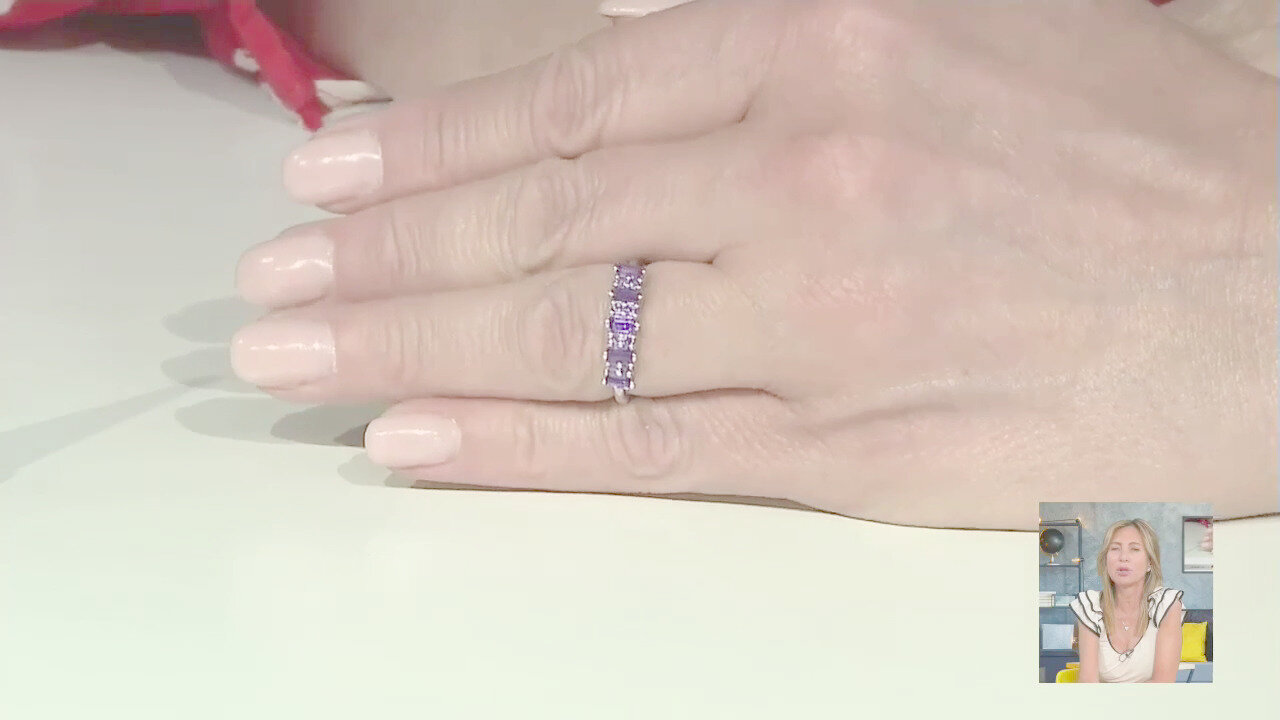 Video Anello in argento con Ametista