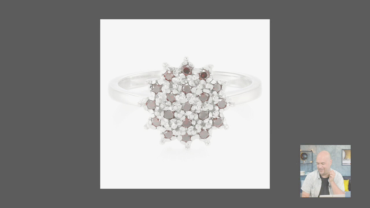 Video Orecchini in argento con Diamante Verde Foresta