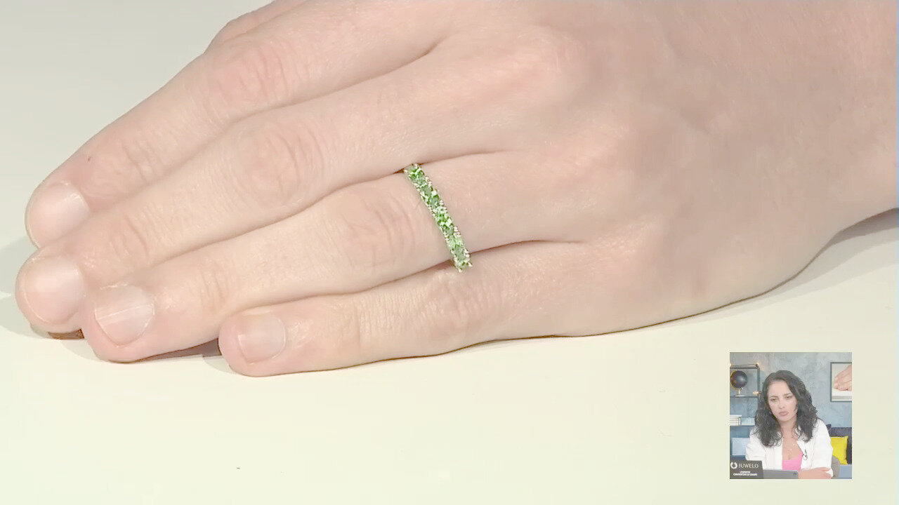 Video Anello in argento con Tsavorite