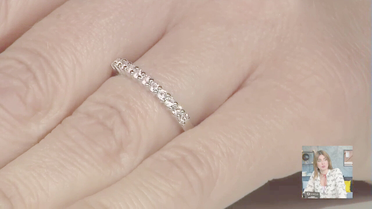 Video Anello in argento con Tormalina Rosa Nigeriana
