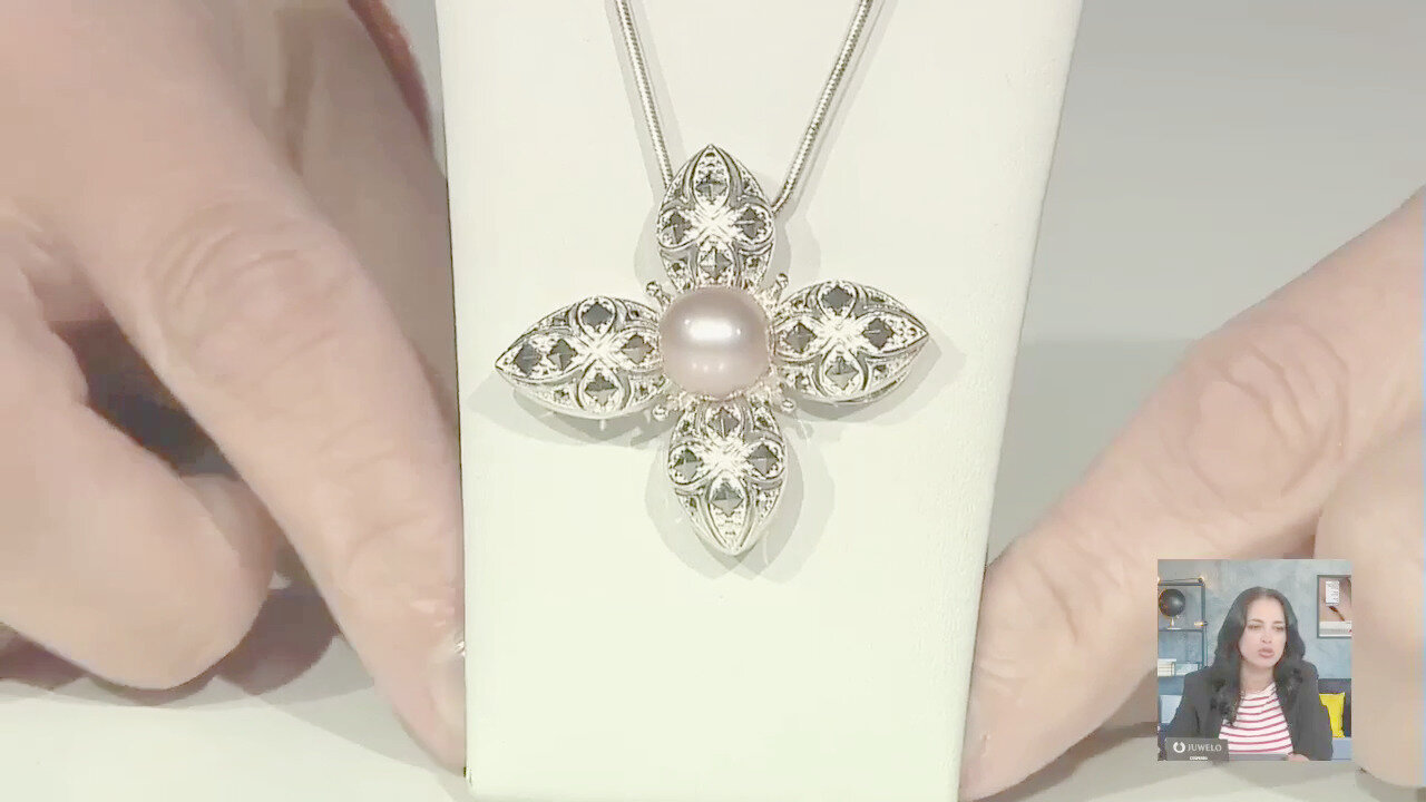 Video Spilla in argento con Perla Ming (Annette classic)