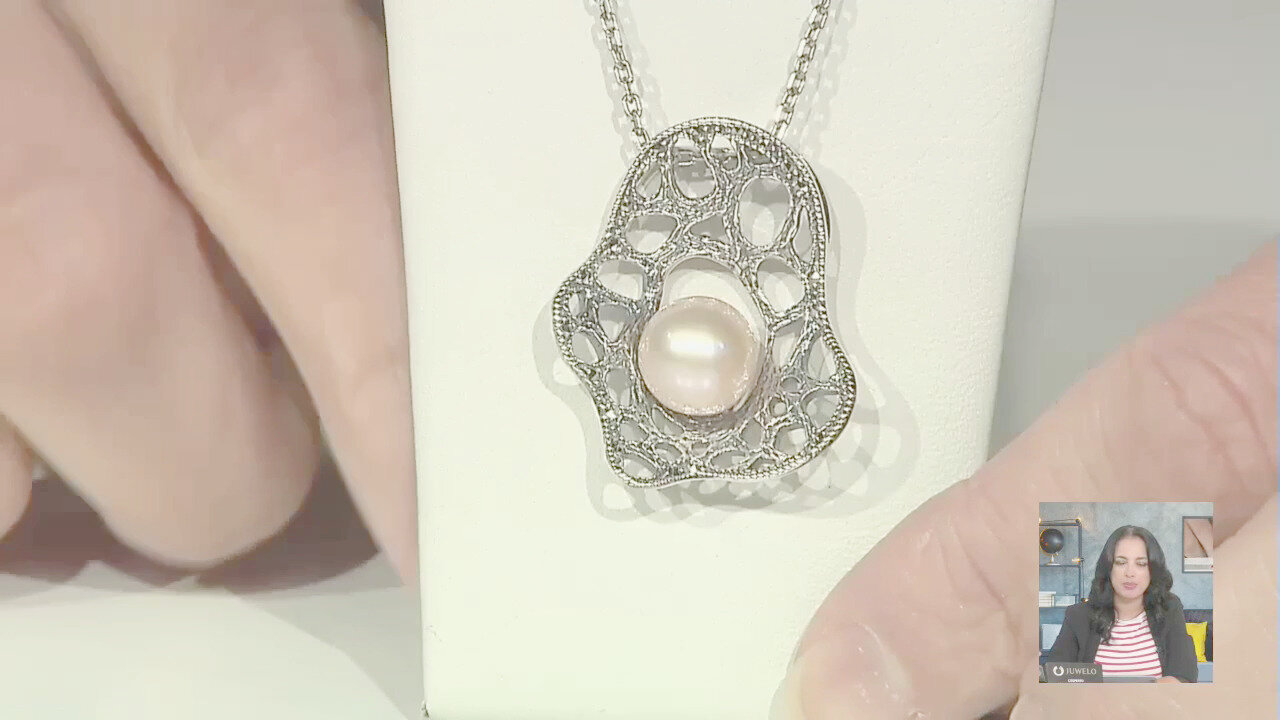Video Ciondolo in argento con Perla Ming (Annette classic)