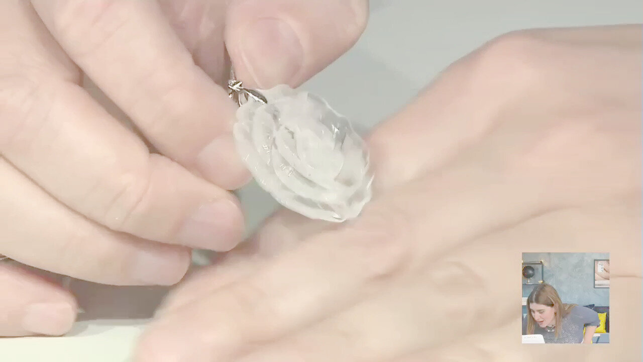 Video Ciondolo in argento con Quarzo Bianco