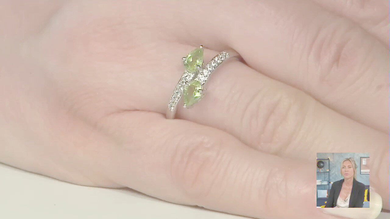 Video Anello in argento con Peridoto