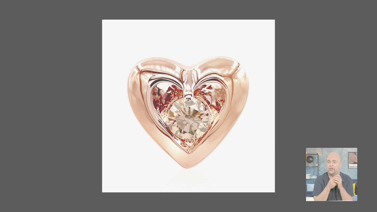 Video Anello in oro con Diamante IF (D) (Annette)