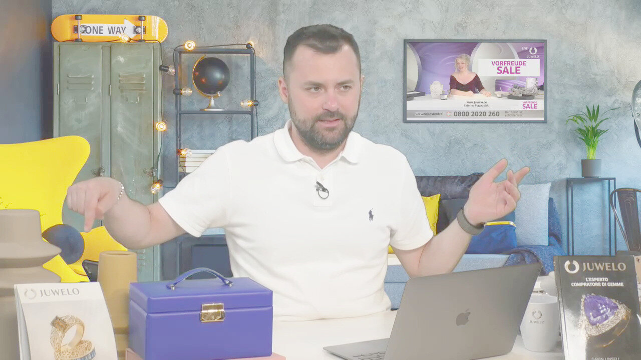 Video Anello in argento con Zaffiro Blu