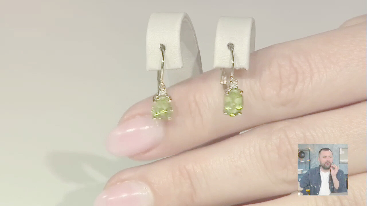 Video Orecchini in oro con Peridoto Dashihe