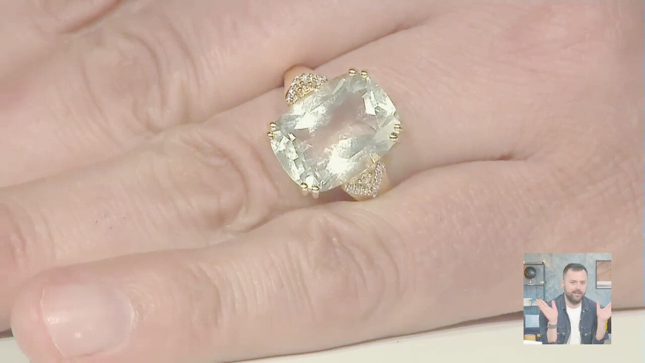 Video Anello in argento con Ametista Verde