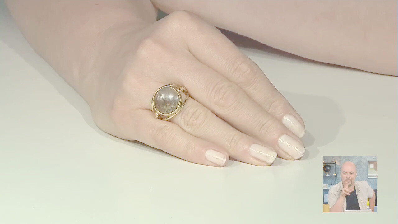 Video Anello in argento con Agata Muschiata (Bali Barong)
