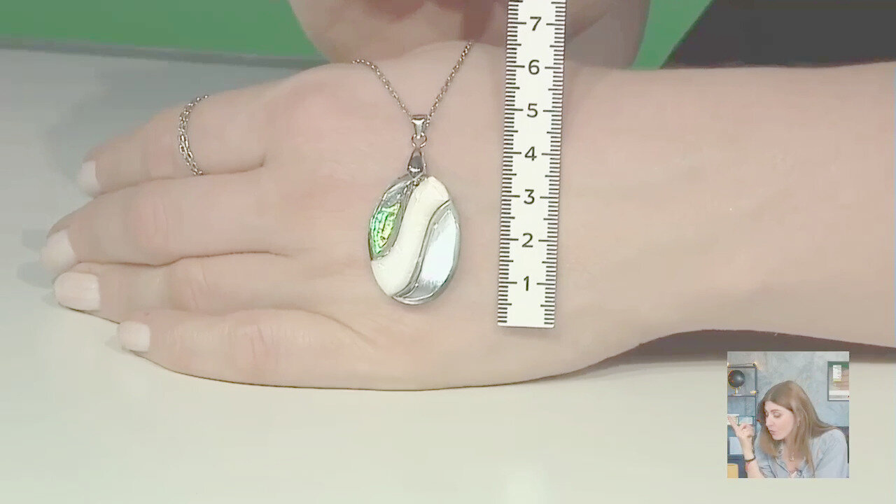 Video Ciondolo in argento con Conchiglia Abalone