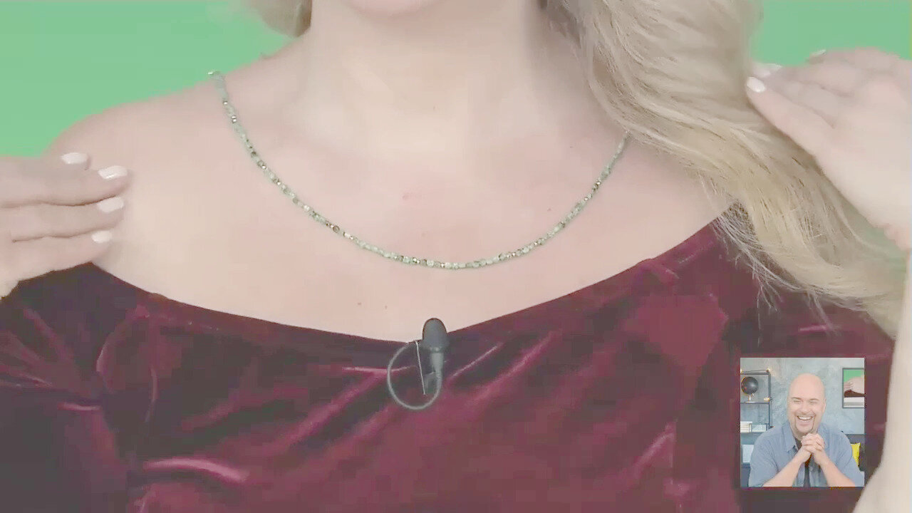 Video Collana in argento con Smeraldo Brasiliano