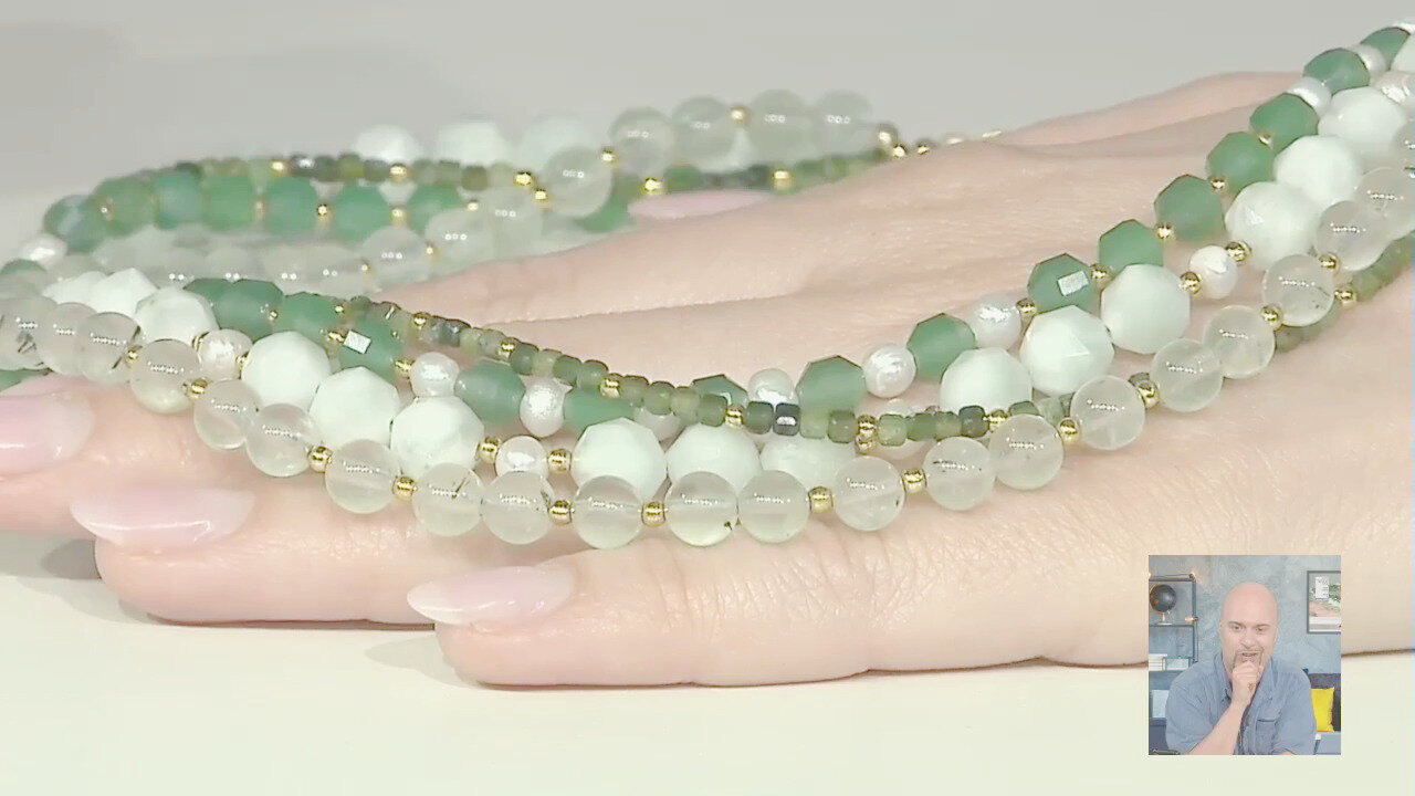 Video Collana in argento con Angelite Blu (Riya)