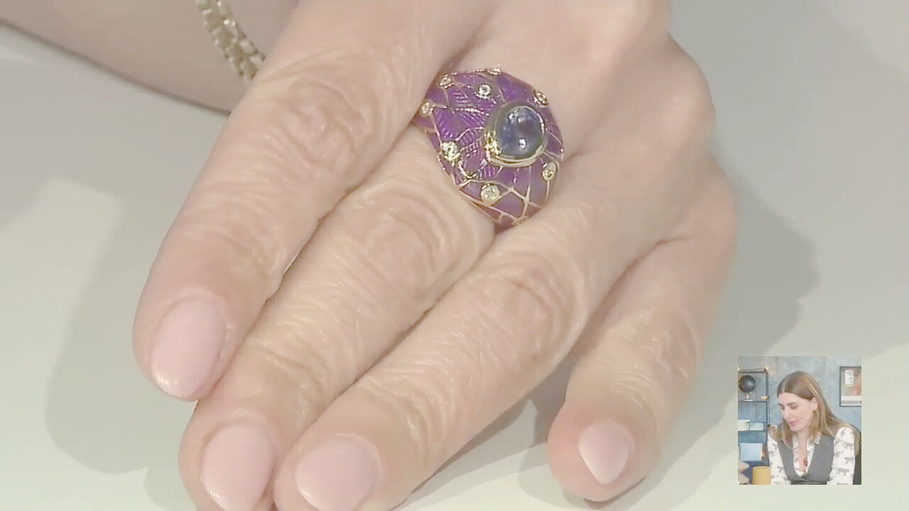 Video Anello in argento con Iolite (Adela Silber)