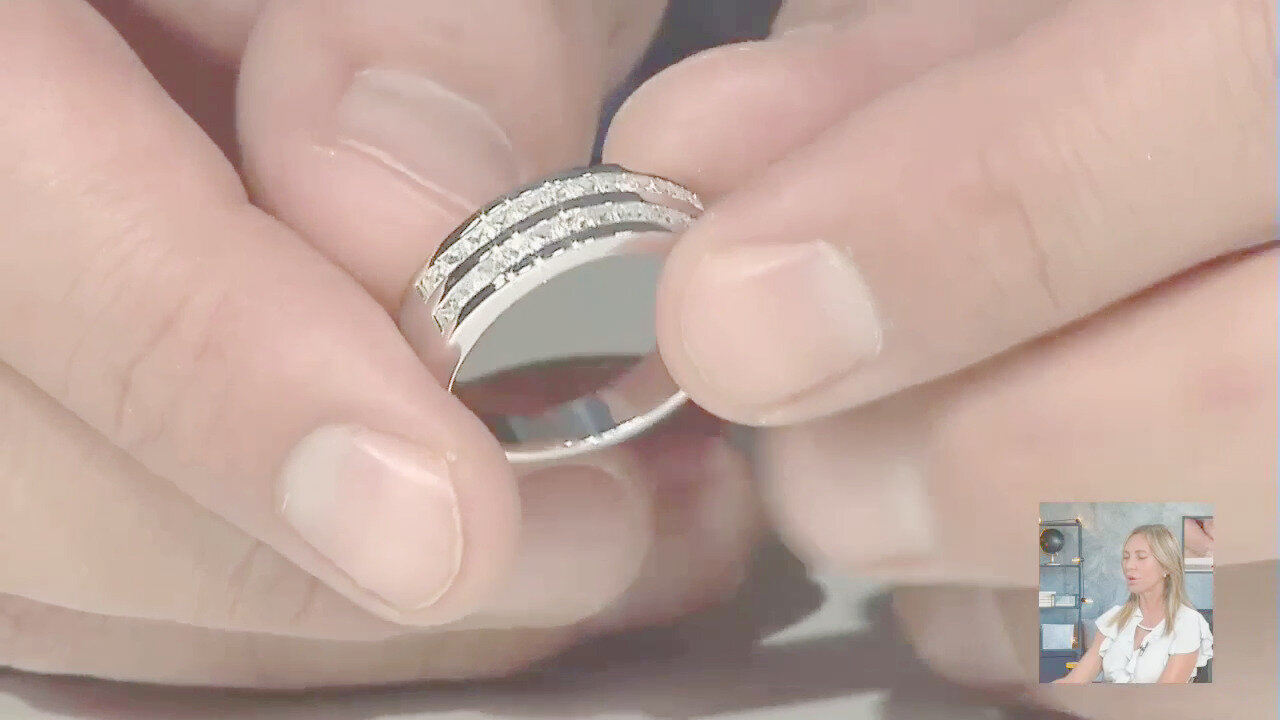 Video Anello in argento con Zircone