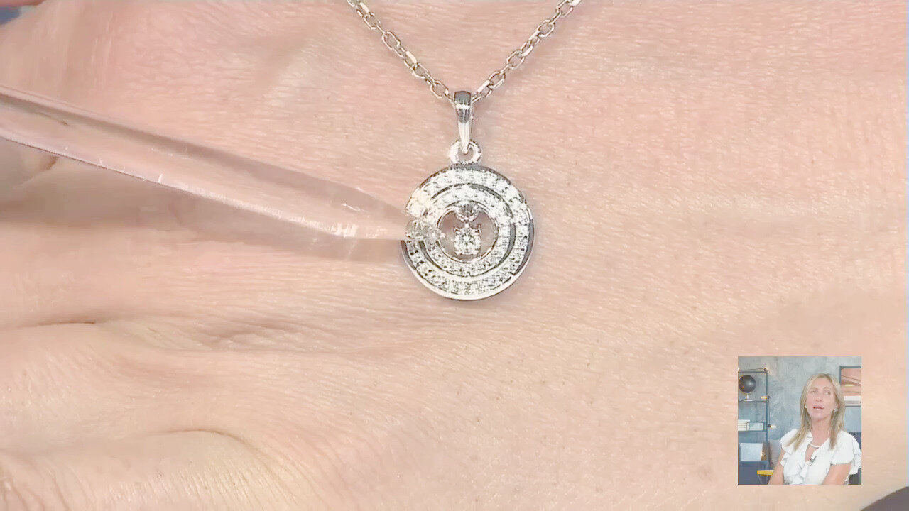 Video Ciondolo in argento con Zircone