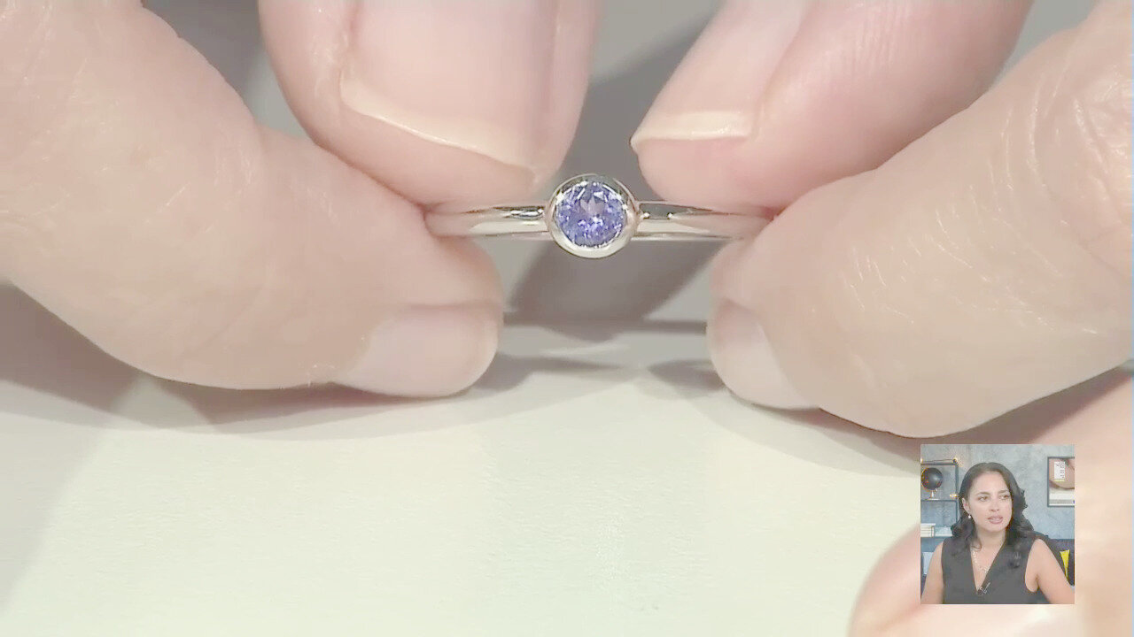 Video Anello in argento con Tanzanite