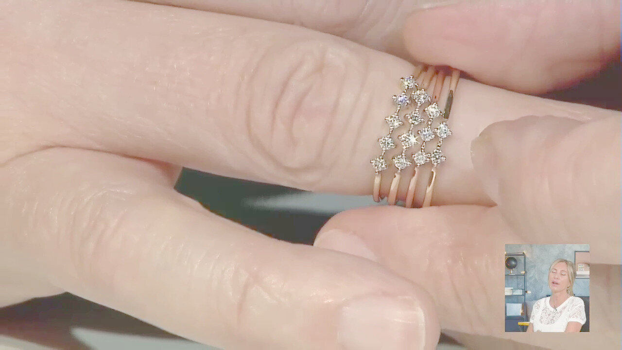 Video Anello in oro con Diamante SI1 (G) (Annette)